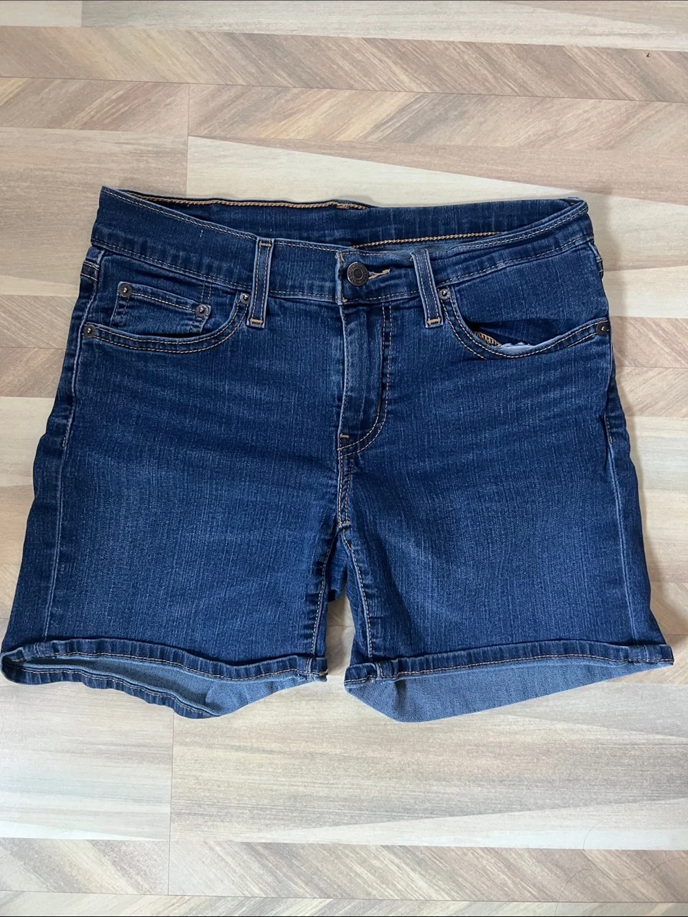 Levi’s Dark Wash Denim Shorts